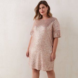 Addition Elle T-Shirt Dress With Sequins